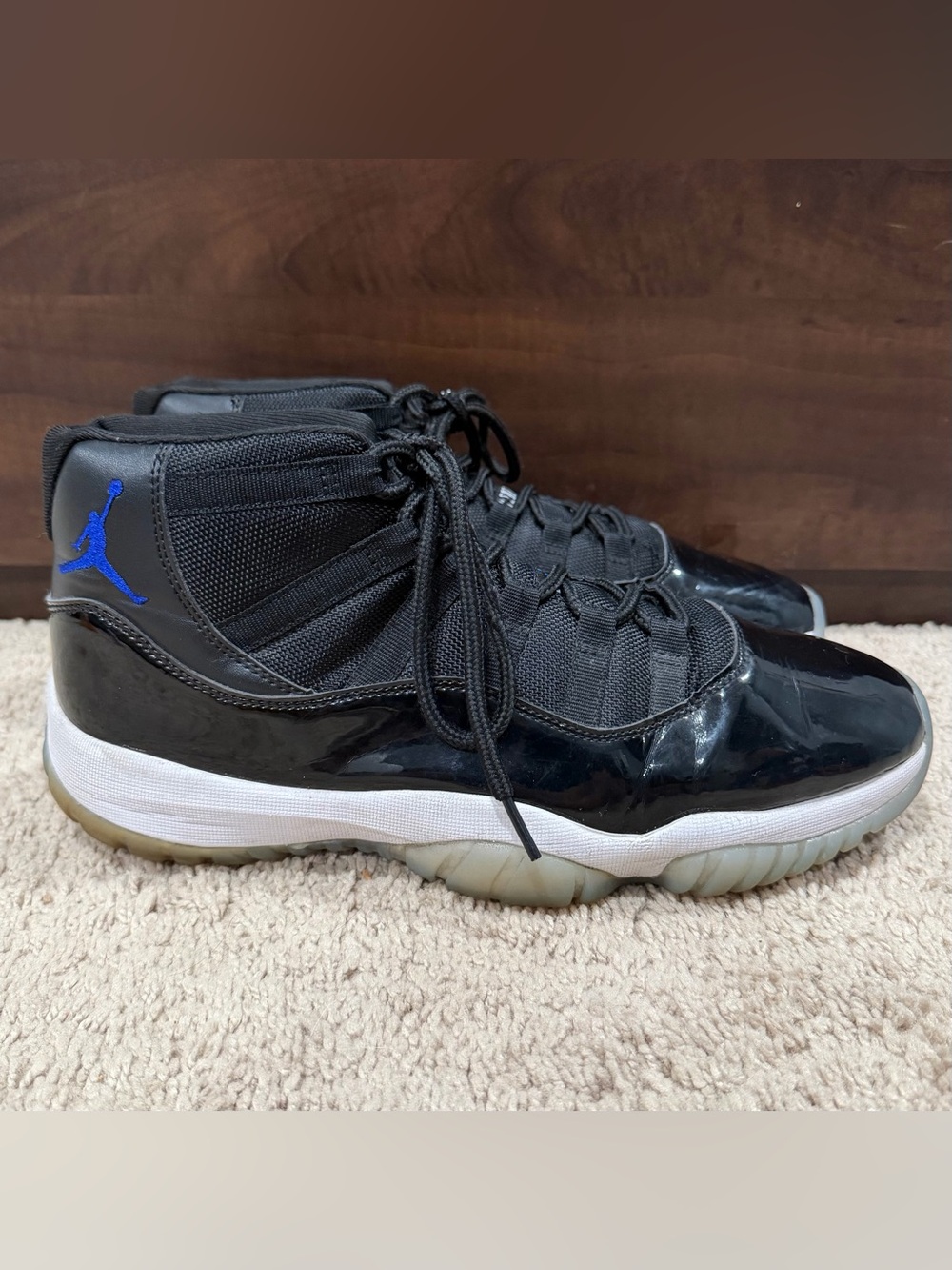 Nike Air Jordan XI Retro Space Jam Men’s Size 11 Black Blue 378037-003